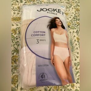 NWT Jockey Plus Size Women's Elance Briefs 3-Pack - Ivory/Pink/Light Sz 9 XXL